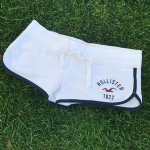 White Hollister Sweatshorts